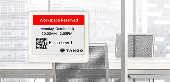 Tango Reserve + Visix: Electronic Paper Signs